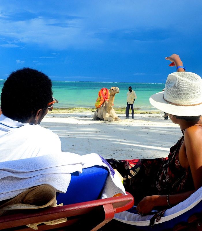 Enjoying-the-beach Mombasa